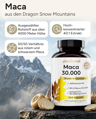 30.000mg MACA kapseln hochdosiert - 750mg Maca-Extrakt - plantomol® – Ansicht 8