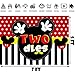 7x5 FT Mickey 2nd Birthday Photography Backdrop Mickey Inspired Oh Twodles Photo Background Mouse Boy's Second Birthday Party Supplies Photo Studio Props Decorations Banner