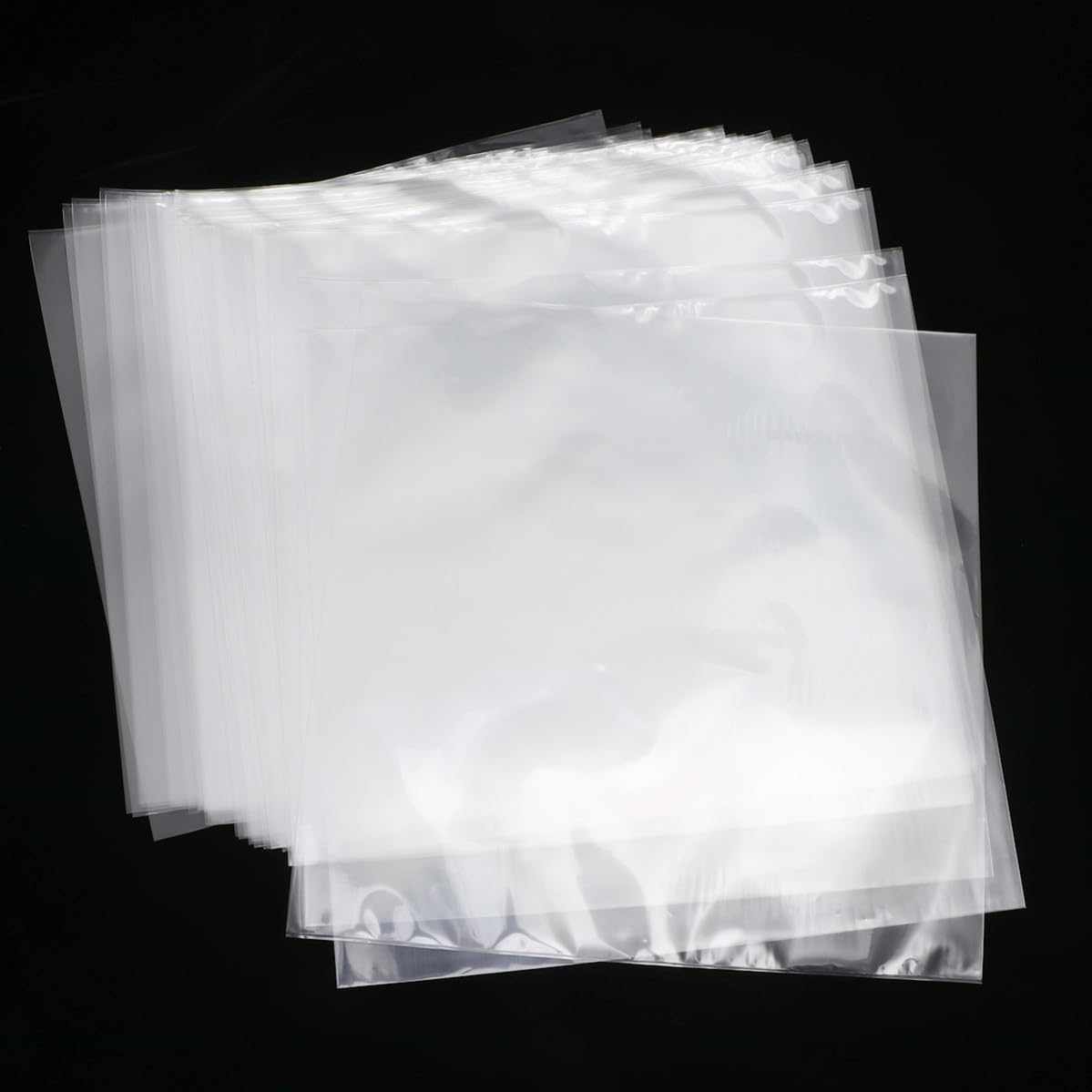 30pcs Thickened Vinyl Record Sleeves 12 Inch Flat Bags Cpp Material Record Plastic Bags for Easy Insertion and Protecting Cds for Vinyl Storage and Collection