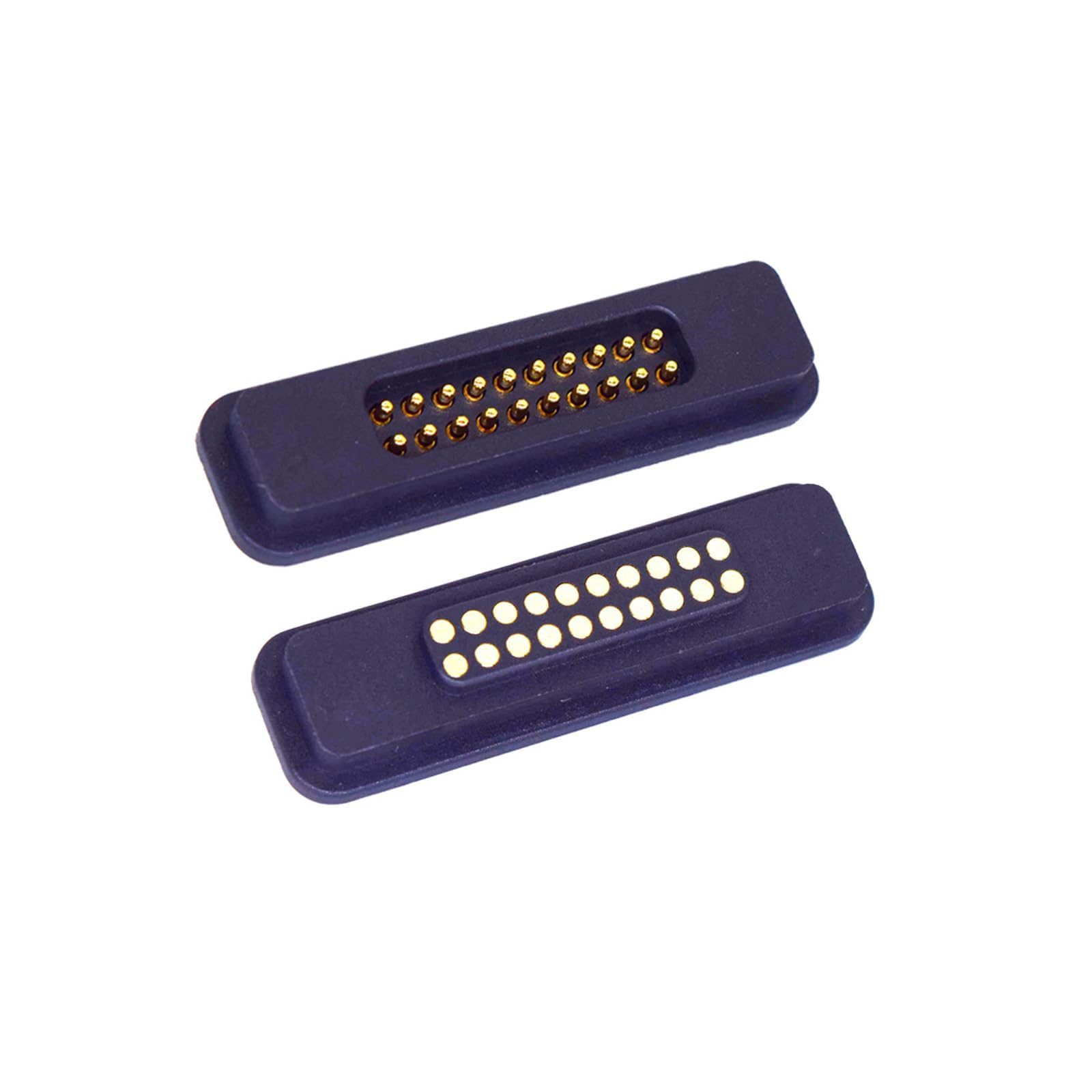 1Pair 6P/7P/8P/9P/10P/11P/12P/13P/14P/15P/16P/17P/18P/19P/20P Magnetic Pogo Pin Connector, 3A Male+Female Socket Charge Spring Loaded Magnet Pogo Pin Connector DC Power Charging Connector (20Pin)