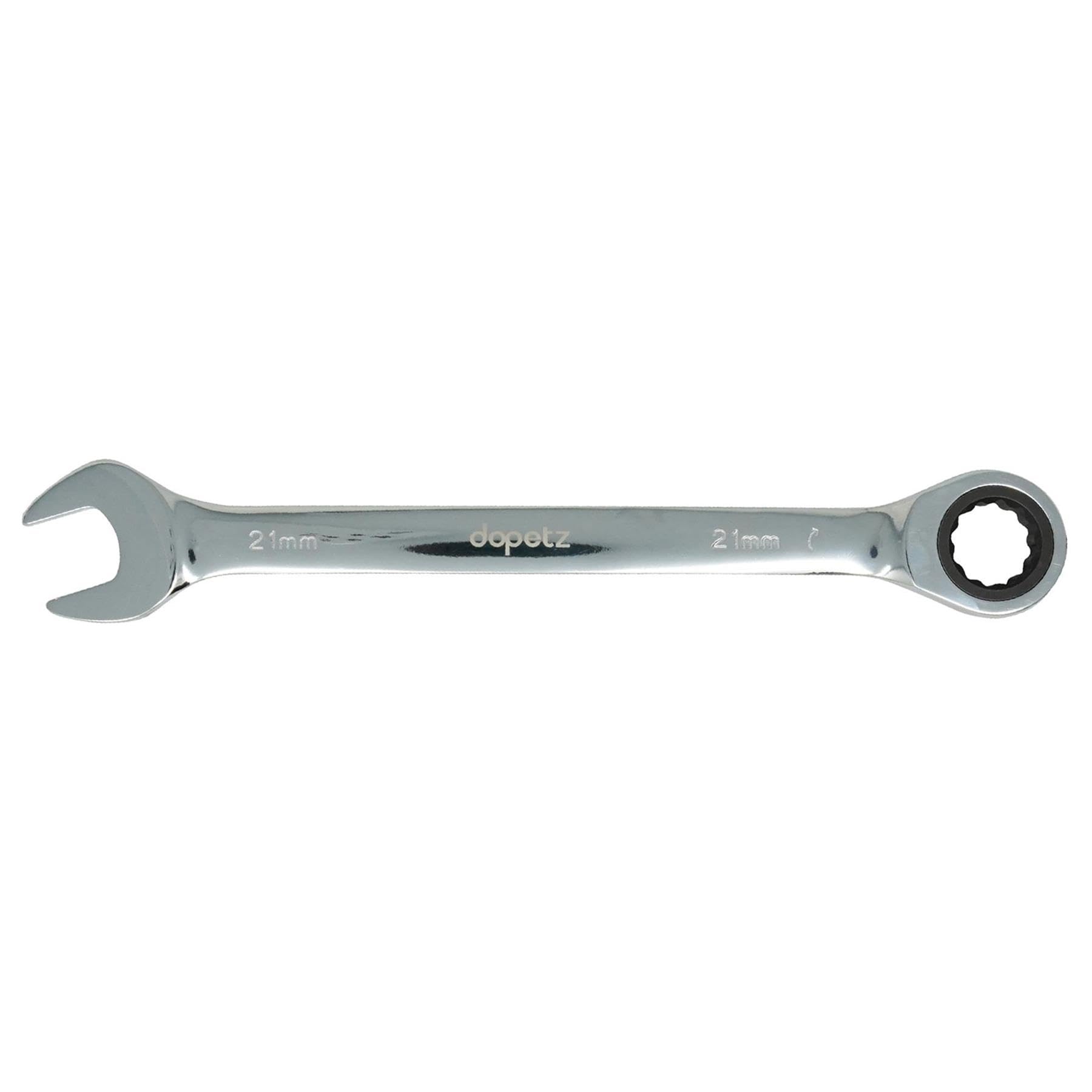 Dapetz® Fixed Head Ratchet Spanner 21mm Professional Chrome Vanadium Steel Forged Combination Wrench Combination Spanner