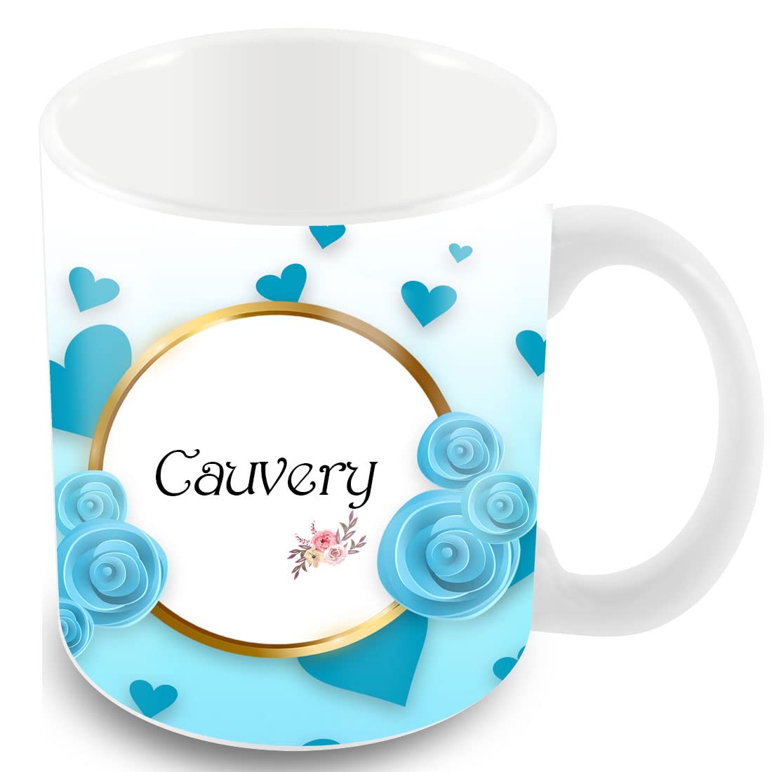 TovaihPrinted Design of Name Cauvery Ceramic Coffee Mug, Birthday Gift, Name Coffee Mug, Tea & Coffee Cups- 350 ML