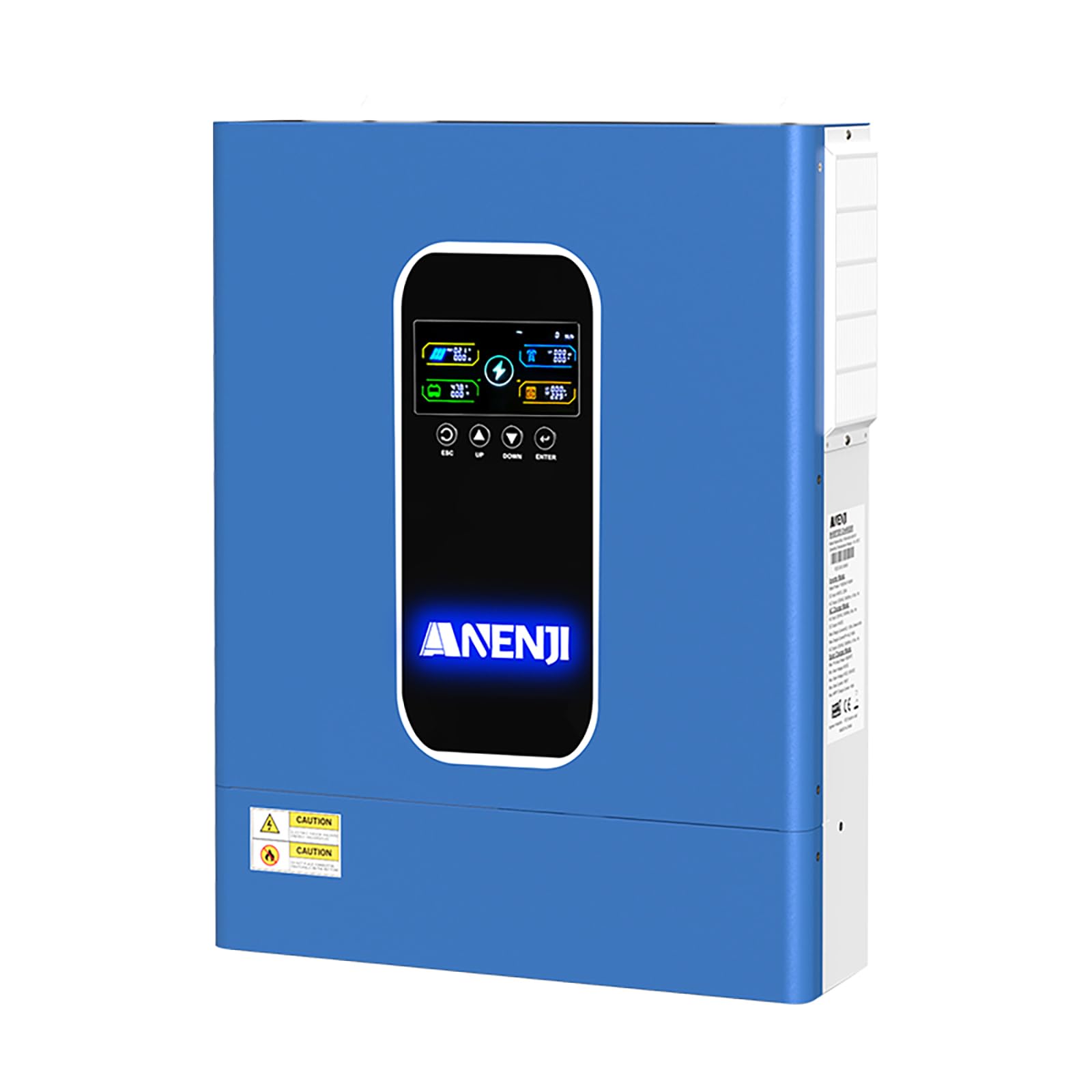 11000W Inverter ibrido 48V, 2 MPPT integrati, supporta 6 unità in parallelo, carica batteria max. 160A, può immettere energia nella rete, supporta il funzionamento senza batteria