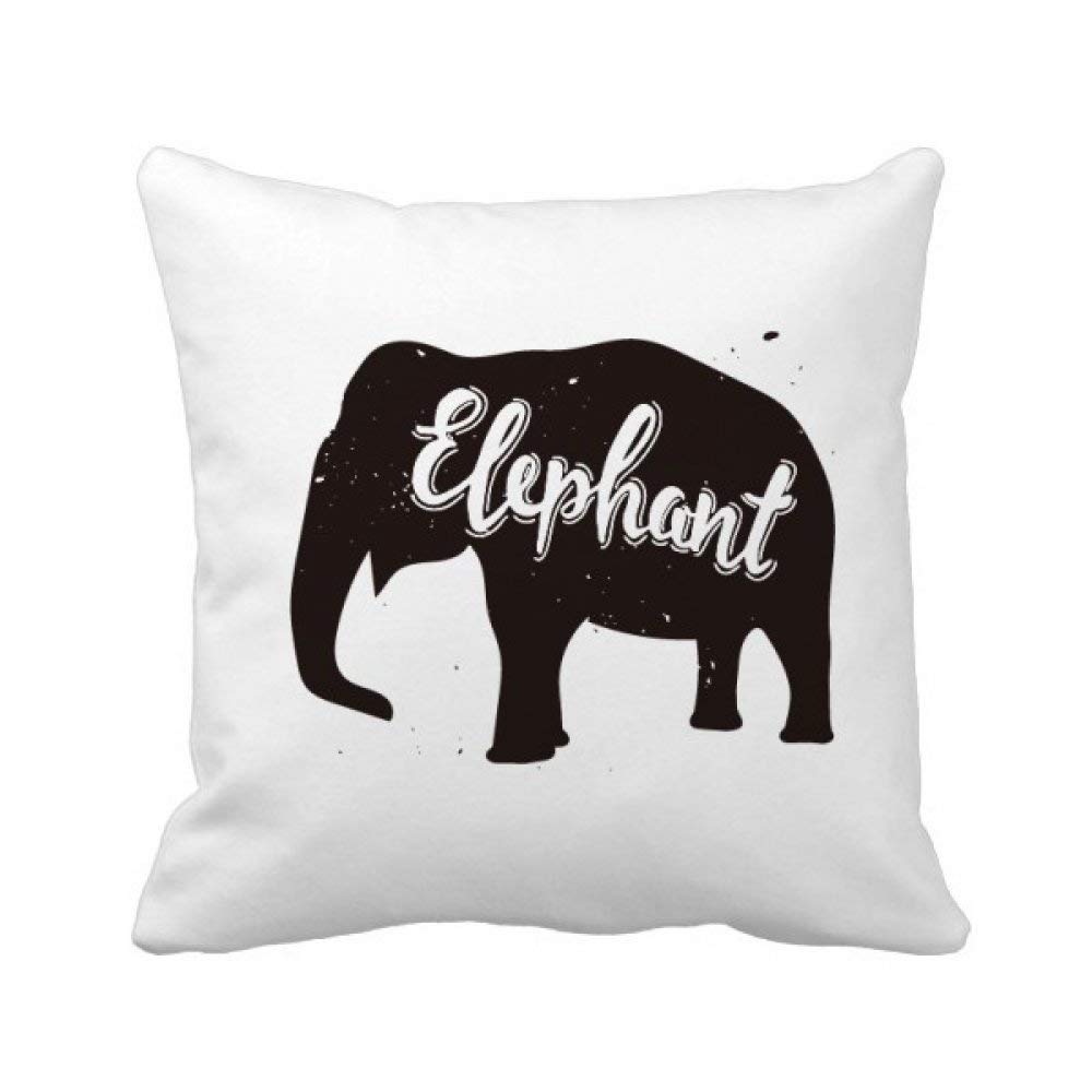 Coussin éléphant noir et blanc pour décorer un fauteuil de chambre parentale moderne
