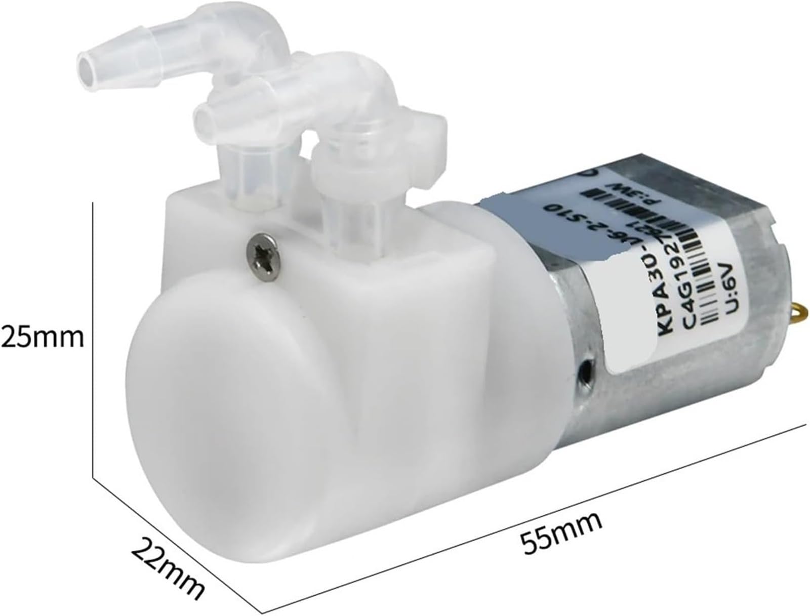 Pompy do ścieków/ścieków Pompa perystaltyczna KPA30 30 ml/min Silnik DC 6 V Przekładnia o niskim przepływie z wężem silikonowym Grubość ścianki 1 mm Mały rozmiar