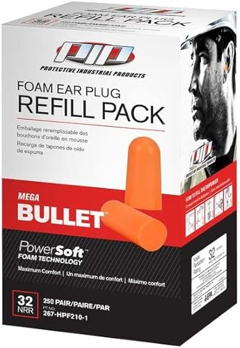 Tapones suaves disponibles industriales protectores de la espuma de poliuretano de la bala mega 250 pares por la caja NRR 32