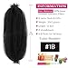 Afro Twist Hair 12 Inch 6Packs, Springy Afro Twist Hair Pre Fluffed Spring Twist Hair Pre Stretched Wrapping Hair for Soft Locs Hair Extensions (12 Inch (Pack of 6), 1B#)