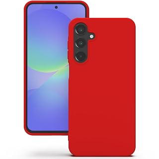 YATWIN Silicone Back Case for Samsung Galaxy A36, Soft-Touch Phone Back Cover for Samsung Galaxy A36 - Red