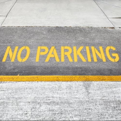Señal de acera prohibición de estacionamiento de 41 x 264 cm en silicona plegable para exteriores 3
