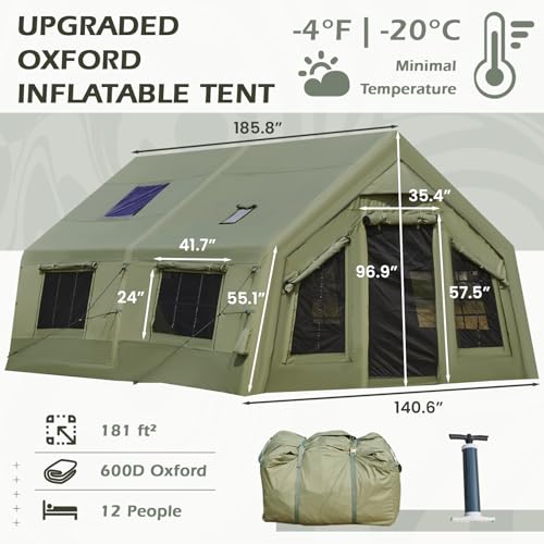 Carpa Inflable para Camping YOLENY 12 Personas 4 Estaciones miniatura 2