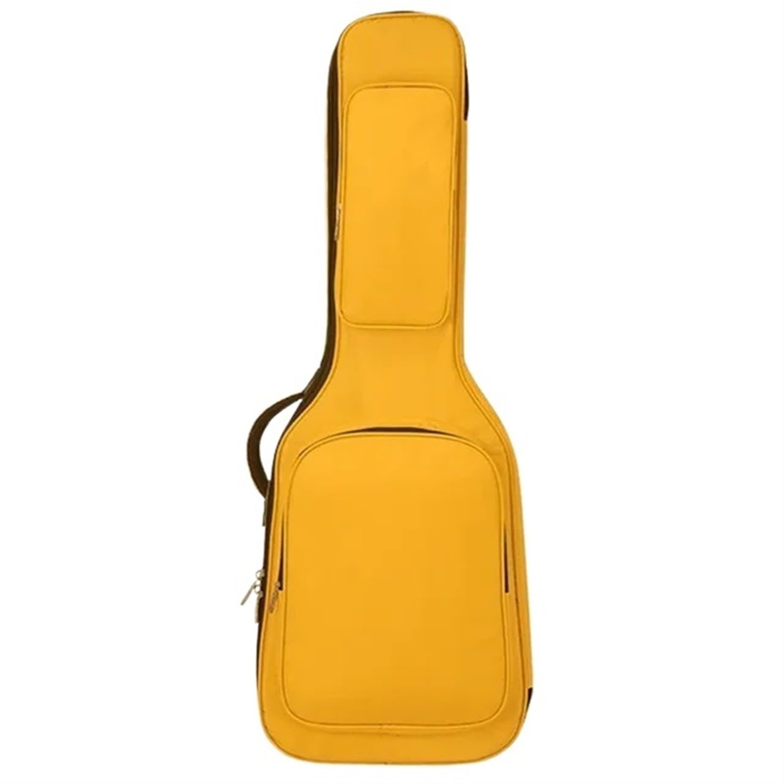 Funda para Guitarra Bolsa for Guitarra eléctrica, Impermeable, Oxford Bass Box, Mochila portátil, Acolchada de Tela, sólida(Yellow)