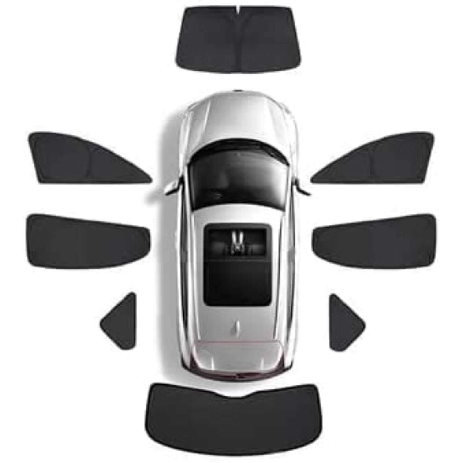 Pare-Soleil sur Mesure pour Toyota Verso 2009-2018, Anti-UV Protection Solaire, Rideaux d’Intimité Amovibles Accessoires Auto,8 PCS Full