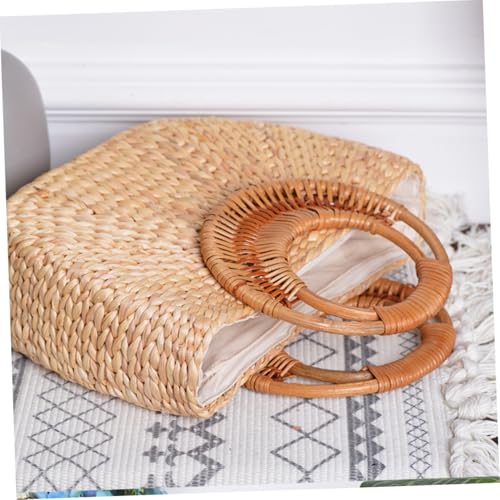 Bolsa de Playa OUNONA Forma Luna Tejida para Mujer miniatura 2