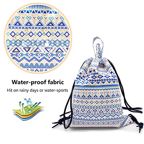 Risefit Water Resistant Dry Wet Separated Drawstring Backpack Bags, Nylon Gym Sport Sackback String Bags For Men Women Travel #TOP2