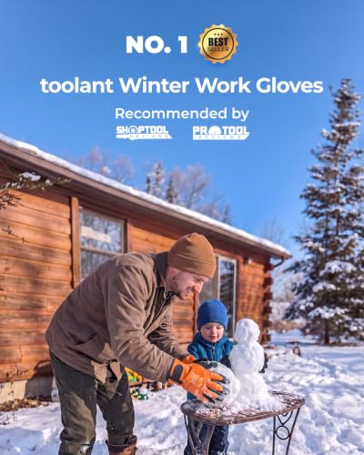 toolant 100% Waterproof Winter Work Gloves, Thermal Insulation with Grip - image 7