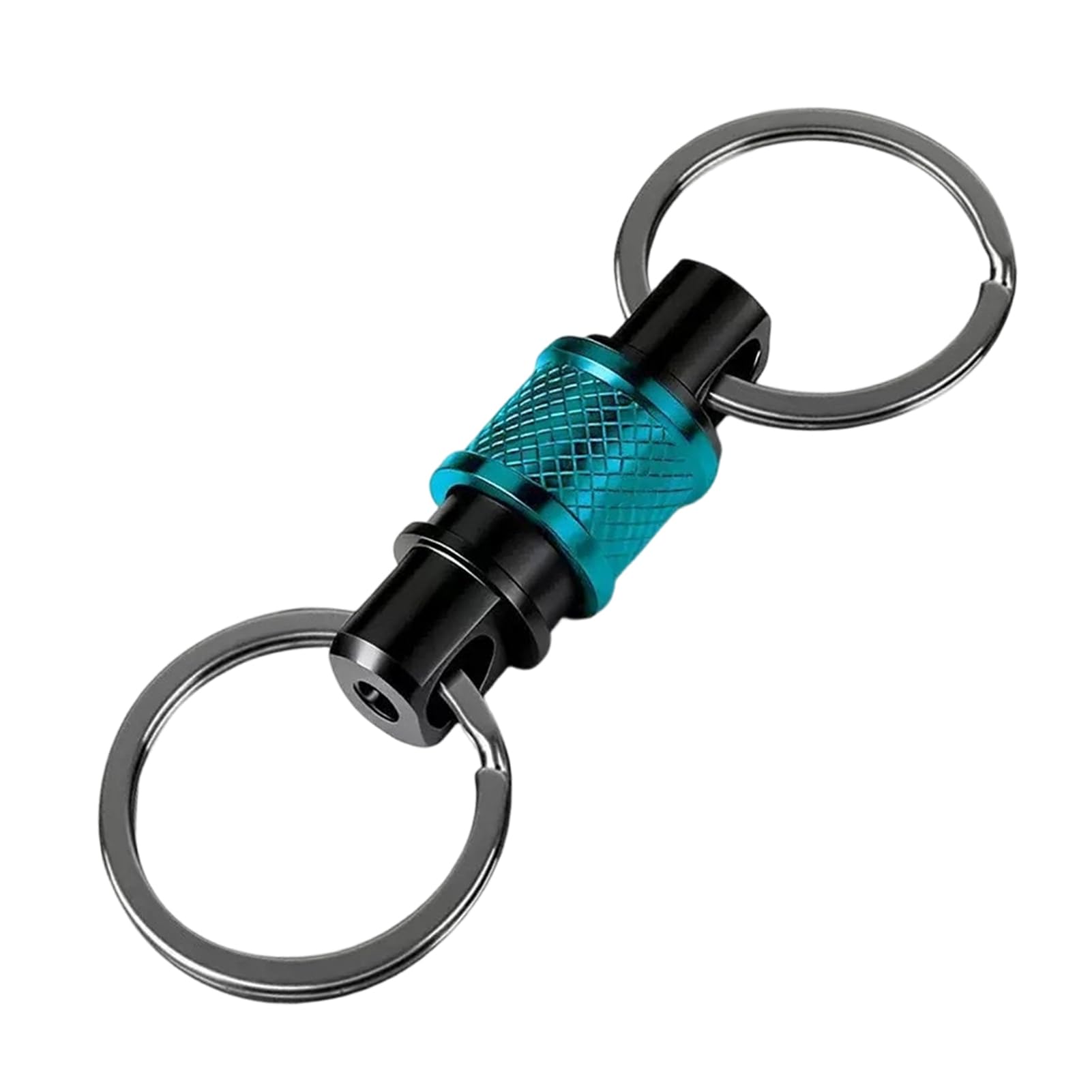 matumou Aluminum Alloy Quick Release Swivel Keychain, Pull Apart Detachable Keychain, Heavy Duty Car Key Holder with 360 Degree Swivel