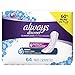 Always Discreet Incontinence & Postpartum Incontinence Pads for Women, Heavy Absorbency, Long Length, 64 Count