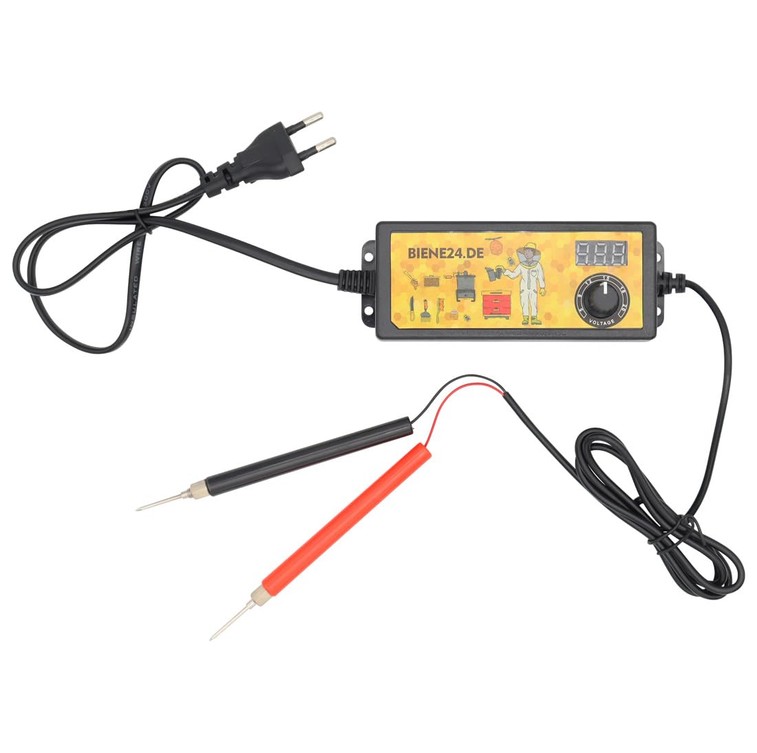 Trafolöter für Mittelwände mit Pin Stiften EASY (240V/24V) zum Waben einlöten Rähmchen Trafo