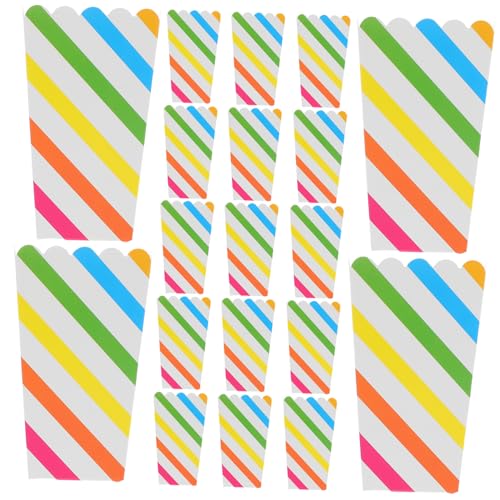 INOOMP 50pcs Popcorn Containers Birthday Parties and Events Fun Paper Snack Boxes to Enhance Party Atmosphere and Easy Cleanup