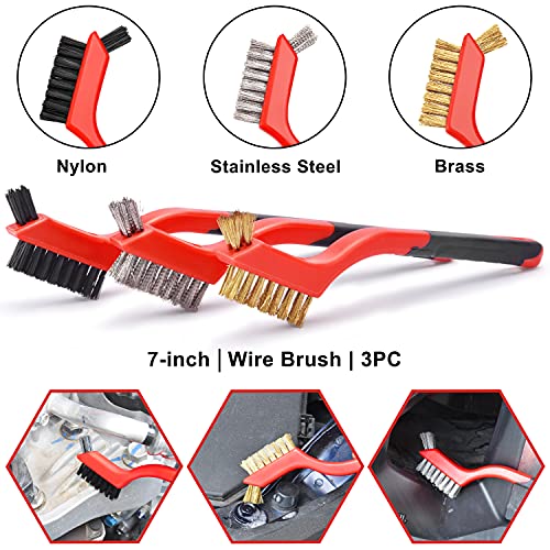 SJPLZQC 18Pcs Car Detailing Kit, Car Detailing Brush Set, Auto