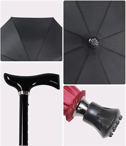 Miniatura 3 de Paraguas ajustable para caminar, antideslizante, resistente al desgaste, ayuda ligera para caminar, gran regalo para cumpleaños, Navidad