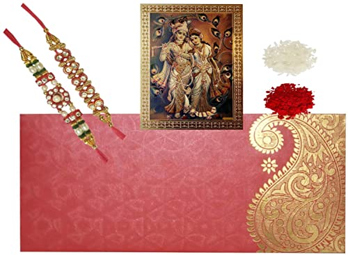 Bracelets Rakhi lot de 2 à offrir pour le rituel traditionnel