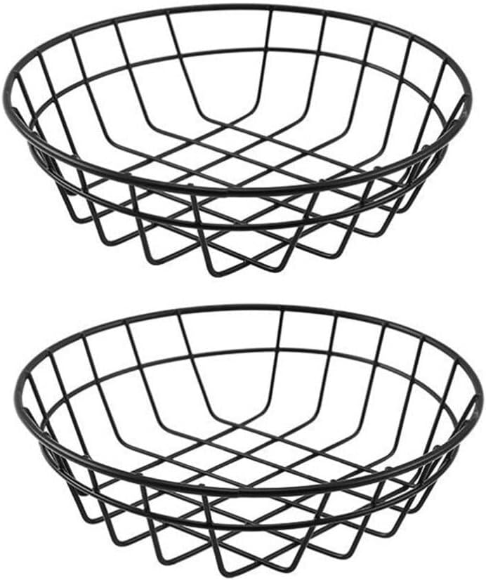 Alipis Large Fruit Basket Metal Fast Food Baskets Wire Fry