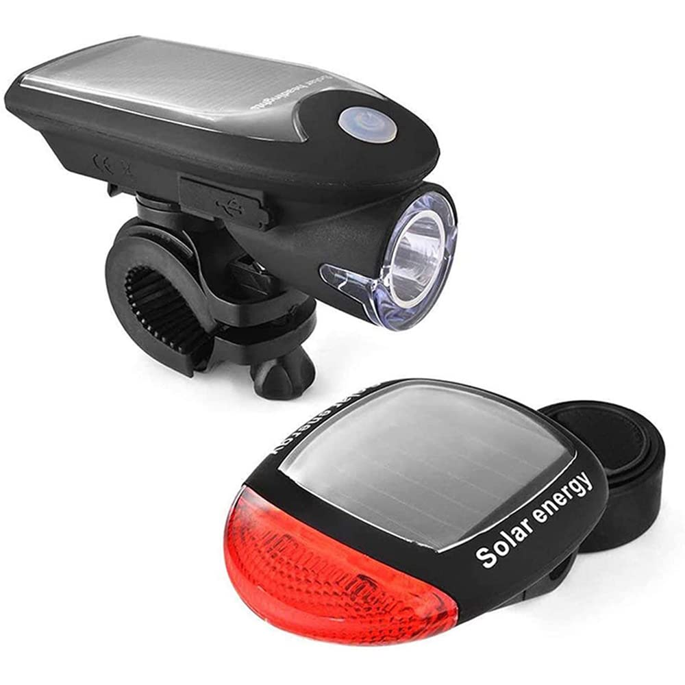 Ensemble d'éclairage LED pour VTT, Rechargeable par USB, 4 Modes, étanche, feu Avant et arrière, Lampe Frontale pour vélo de Montagne.