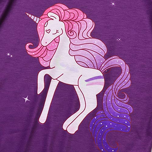Jxstar Matching Girls&Dolls Pajamas Unicorn Pj Set Kids Cotton Fall Sleepwear…2
