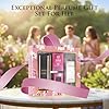 Essential 4 PC Mini Perfume Set, Birthday Gift Set for Women, Eau De Parfum 30ml Each, Vanilla Perfume & Floral Fragrance, Long-Lasting Travel Size, C5, Verse Pink Crystal, Nice Girl & Valentine #6