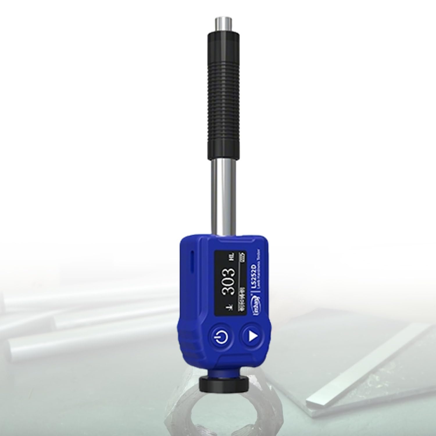 Tester di durezza a penna per metallo, misura integrata a 360°, dispositivo di impatto per acciaio, ferro, rame, acciaio inossidabile