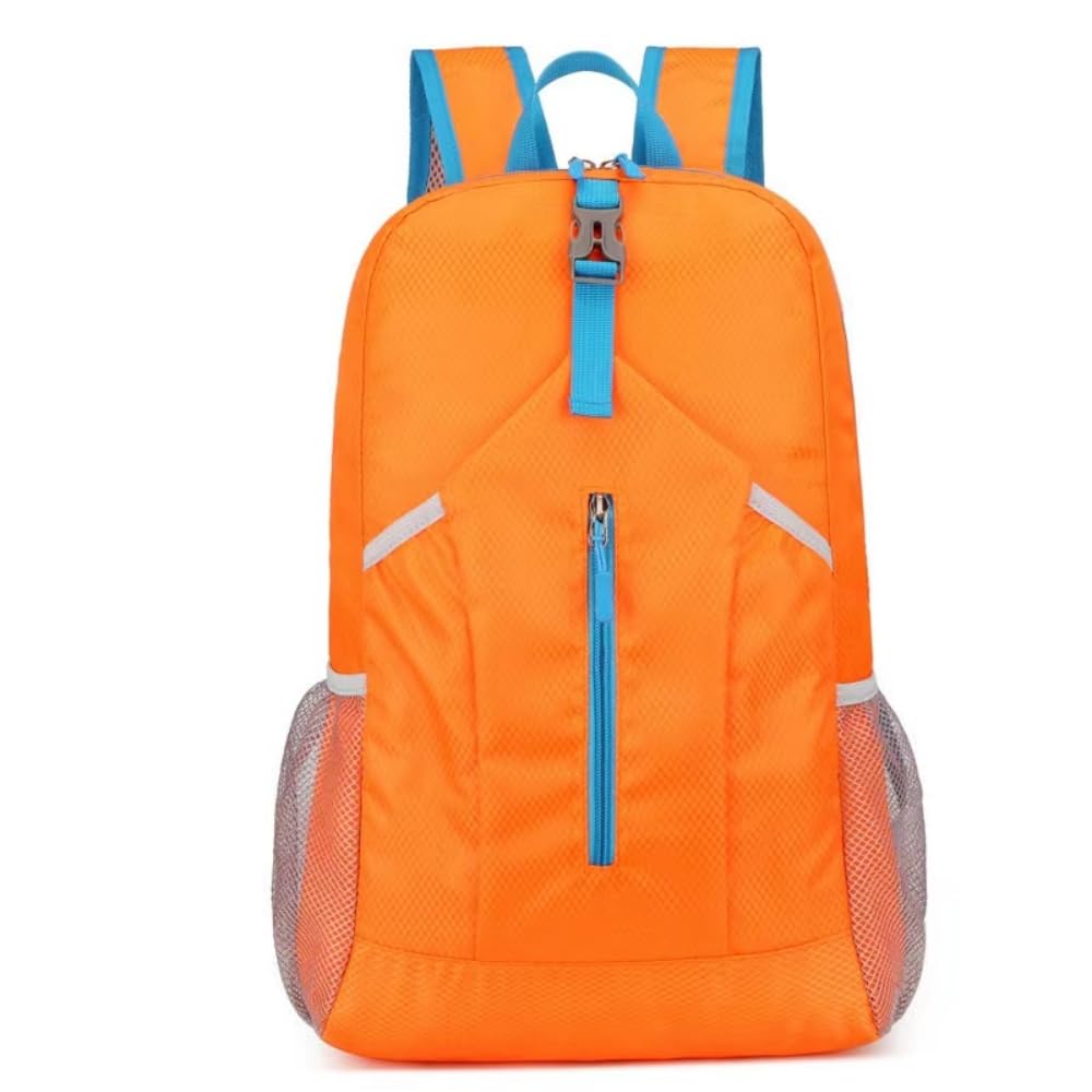 Tonykulas Travel lightweight foldable backpack hiking backpack splash proof compact travel backpack day pack (orange)