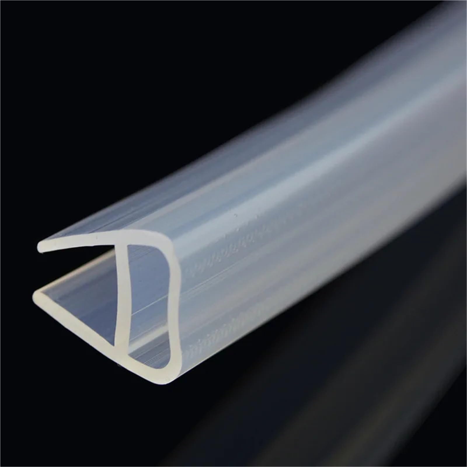 Tira de sellado goma silicona for ventana, tiras for puerta ducha insonorizadas en forma U, accesorios Hardware, 2 uds para Puertas de Cristal(10mm)