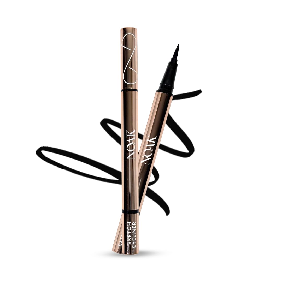 NOAK Eye’m All Yours Waterproof Sketch Eyeliner | Ultra Black Matte Finish | Smudge-Proof, Long-Lasting Liquid Eyeliner | Precise Fine Tip | Quick-Dry, Intense Pigment | 1.5ml-image-21