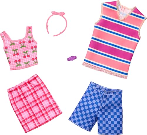 Barbie Clothes Set, Fashion & Accessory Pack for Barbie...