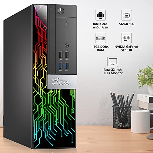BTO-RGB-Gaming-Desktop-Computer-PC-Intel-Core-i7-6th-Gen-Nvidia-GT-1030-2GB-DDR5-16GB-DDR4-Ram-512GB-SSD-HDMI-RGB-Set-New-22-Inch-Monitor-Windows-10-Pro-Renewed