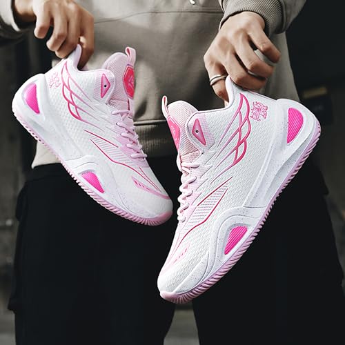Image of Men's High-Top Basketball Shoes Anti-Slip and Wear-Resistant Soles Running Shoes Graffiti Design Fashionable Sports Shoes