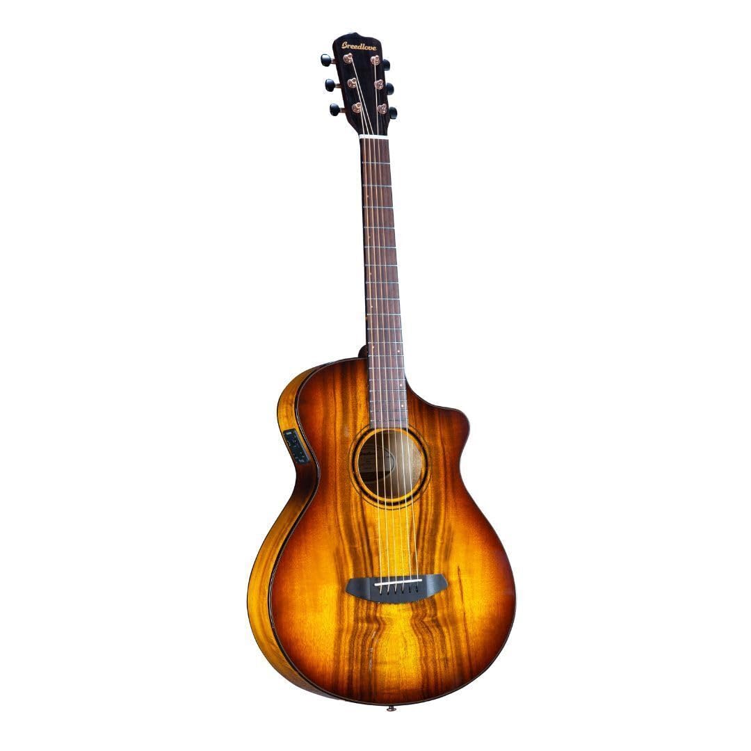 Breedlove Pursuit Exotic S Concertina Tigers Eye CE 6-String Right-Handed Acoustic Electric Guitar with Solid Myrtlewood Top and African Mahogany Neck - Image 3