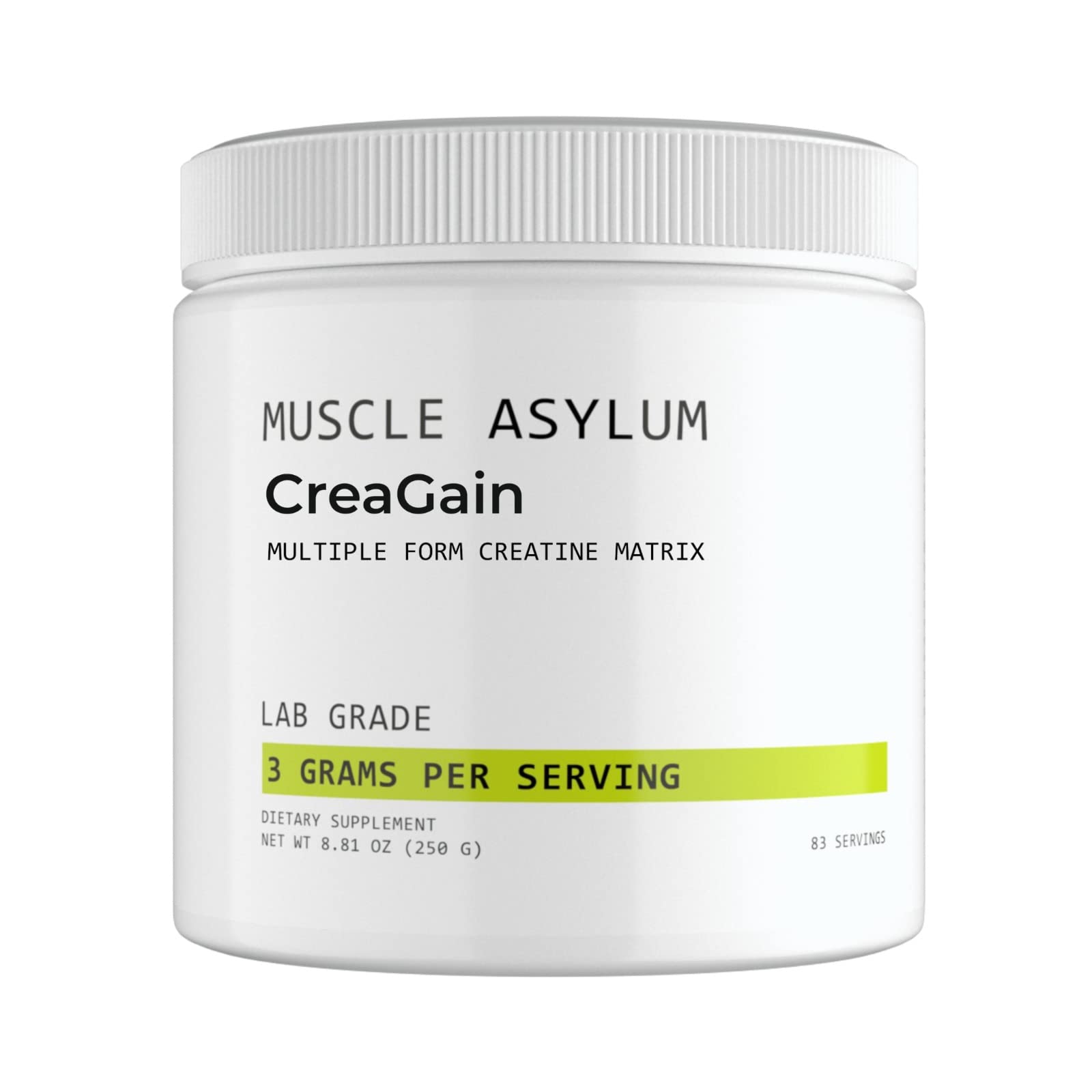 Muscle Asylum Pure Creagain Creatine l 250g, 83 Servings l Unflavoured l With Genuine Lab Reports l Enhanced Muscle Strength & Power | Fast Recovery | Increased Muscle Mass (B0BWS66KZ1) Amazon Price History, Amazon Price Tracker