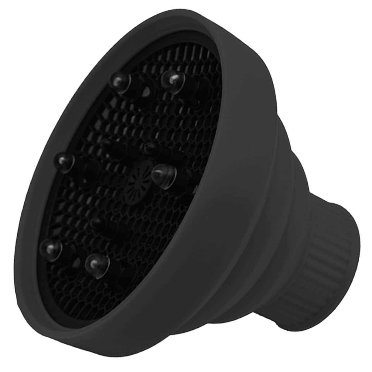 Beavorty Hair Dryer Diffuser Cover Universal Fit Portable Silicone Hair Blow Diffuser Heat Distributing Styling Accessory for Travel