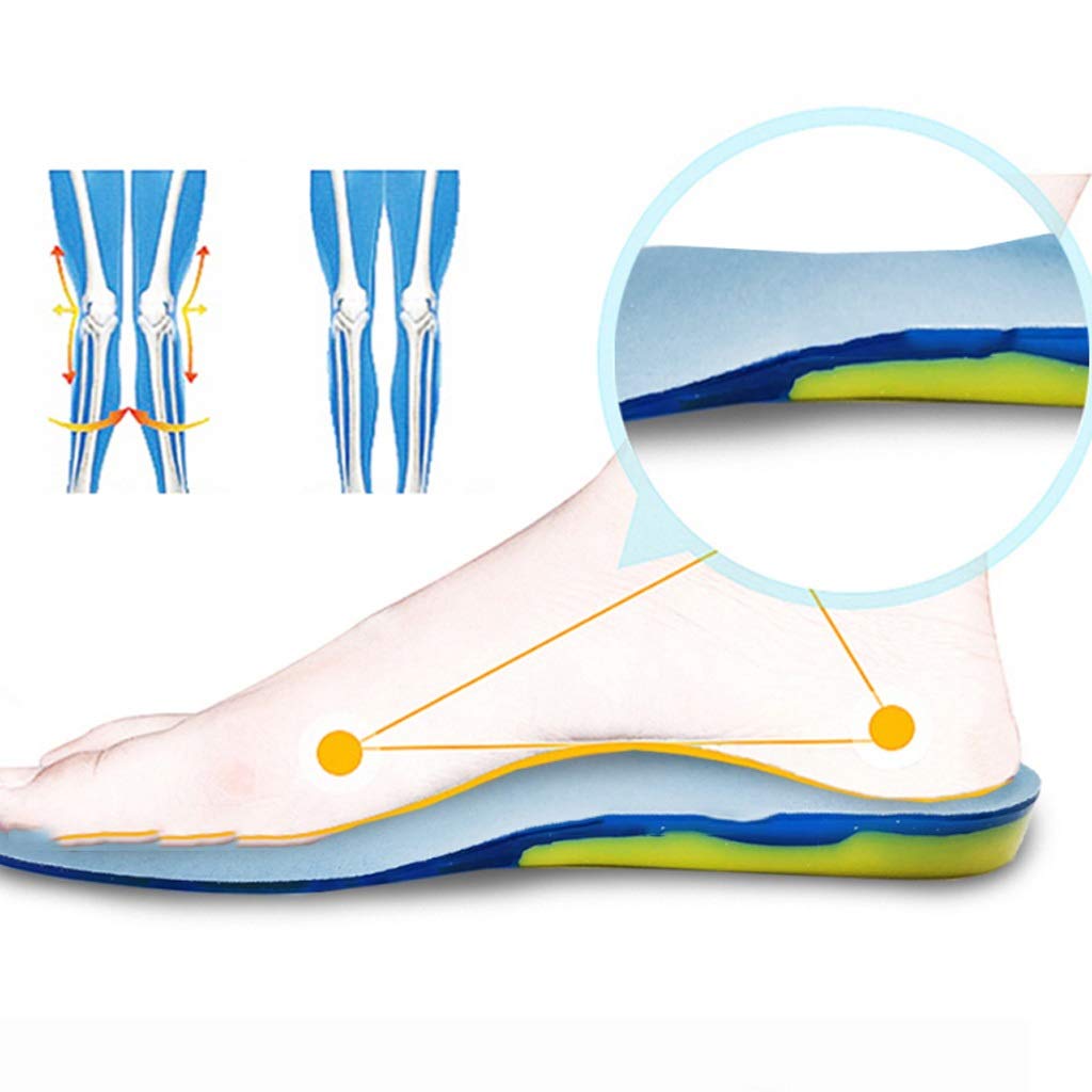 EDDGE Plantilla de Calzado Deportivo Suave de Gel Antideslizante de Silicona, Plantilla de Masaje, Zapatos ortopédicos for el Cuidado de los pies, cojín de Suela (Size : S)