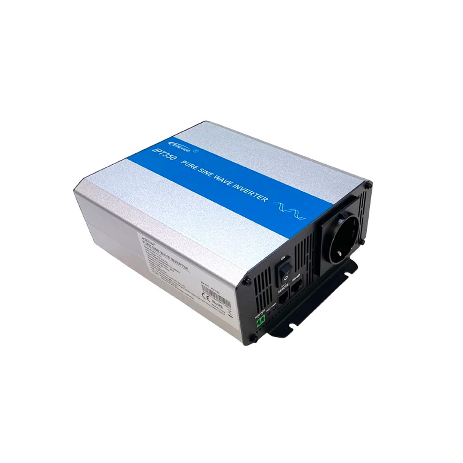 EPEVER IPT 350-22 - Invertitore di tensione sinusoidale puro da 350 W, 24 VDC a 230 VAC, ideale per illuminazione di emergenza domestica, sistema montato su veicoli, ecc.