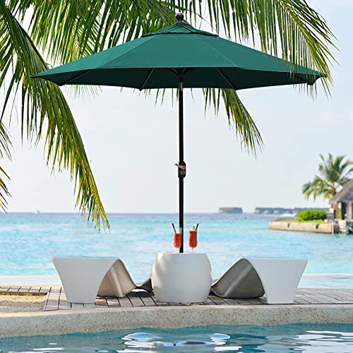 Eliteshade Usa 10-Year-Non-Fading Sunumbrella 9Ft Market Umbrella Patio Umbrella Outdoor Table Umbrella With Ventilation,Forest Green #TOP1