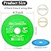 Lamoutor 6Pcs 4.5 Inch Glass Cutting Disc for Angle Grinder, Diamond Saw Blade, Tile Cutter Blade for Cutting Marble Glass Tile Jade Crystal（Green/Blue/Yellow/Black/Red/Orange）