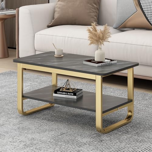Amazon Brand - Umi Center Table with 4 Fabric Drawers for Living Room ...