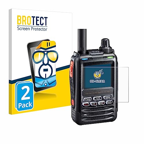 brotect 2-Pack Screen Protector compatible with Yaesu FT-5DE/DR - HD-Clear Protection Film