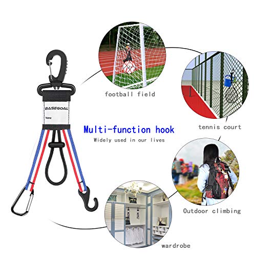 Baseball And Softball Gear Hanger Fence Hooks The Dugout Organizer Multifunctional And Multipurpose Hanging Buckle Metal Hangers For Outdoor Sports Equipment,Gloves, Helmets, Bats #TOP3