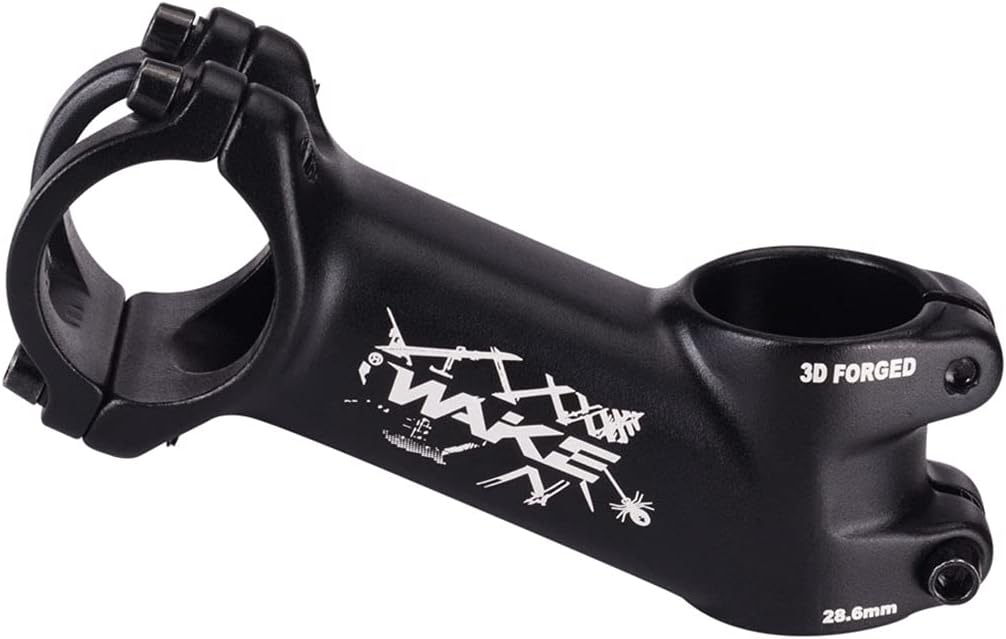 MTB Stem 31.8 Stem 60mm 70mm 90mm 25 Degree Wake Mountain Bike Stem Short Handlebar Stem for Most Bicycle, Road Bike, MTN, BMX, Fixie Gear, Cycling (Aluminum Alloy, Black)