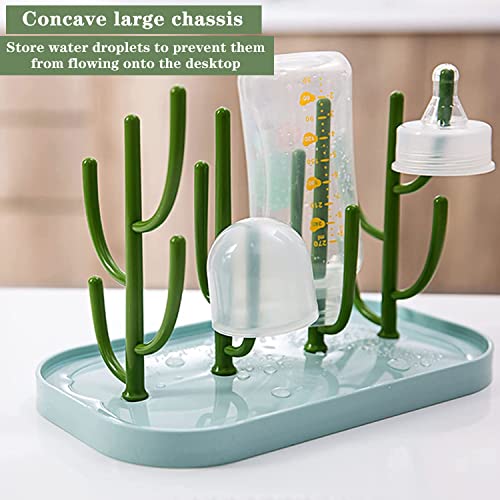 LiRiQi Baby Bottle Drying Rack, Drying Rack for Baby Bottles Bottles & Accessories, BPA Free, Green - Image 3