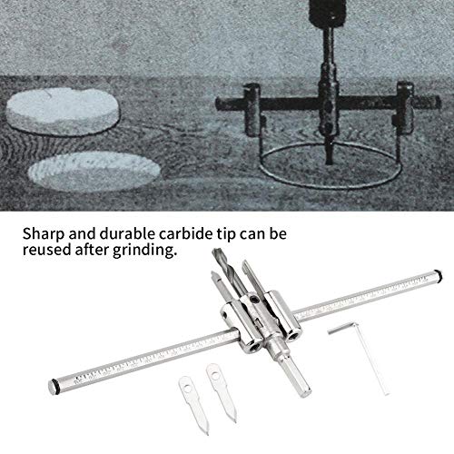 Broca ajustable 30-300 mm para madera y plástico miniatura 3